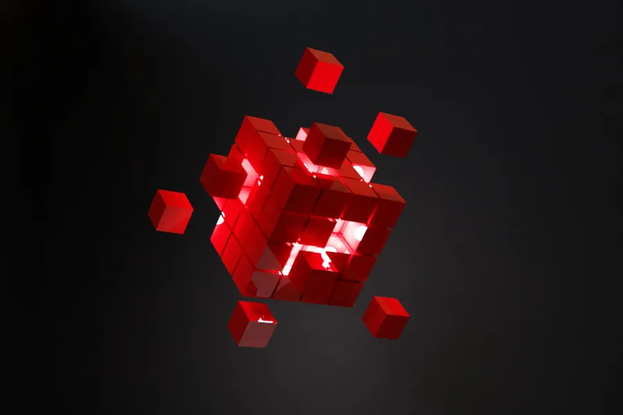 Red_ Cube_ Dissolution