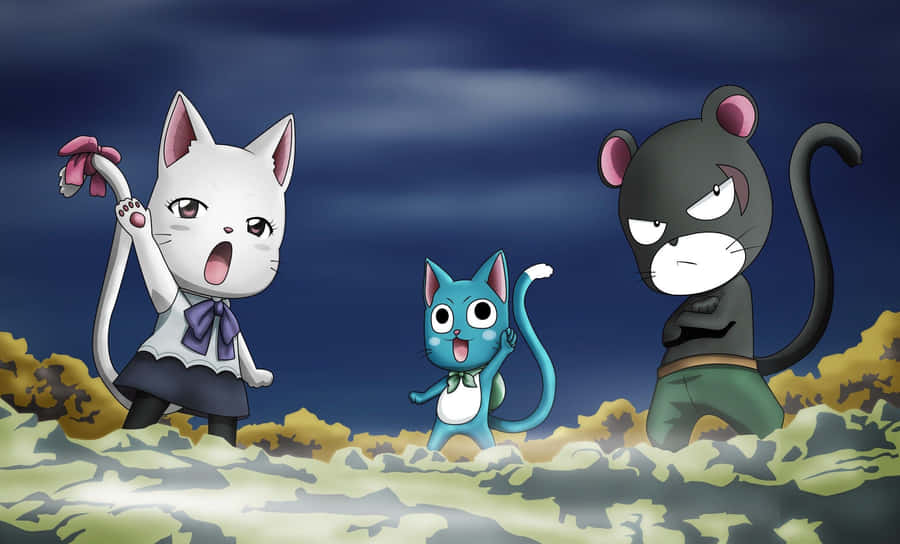 FairyTail Happy 2551 x 1543 tapet
