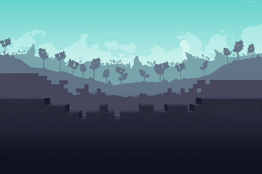 Paisagem Inspirada em Jogos Indie