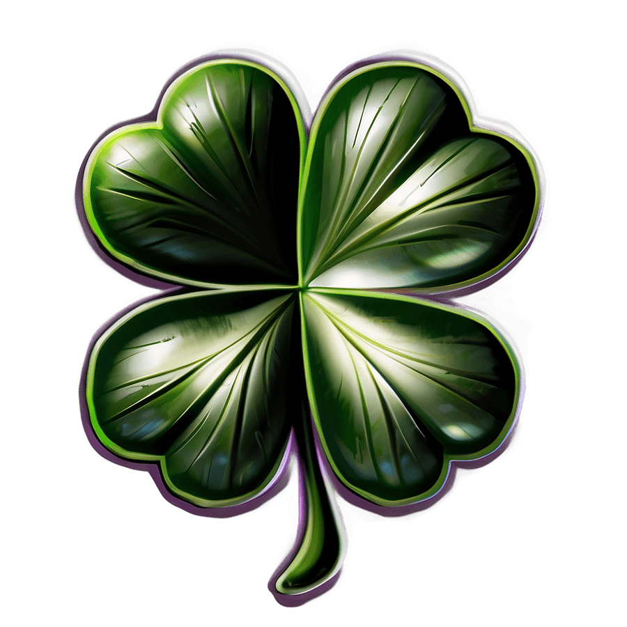 Clover Leaf Badge PNG uij45