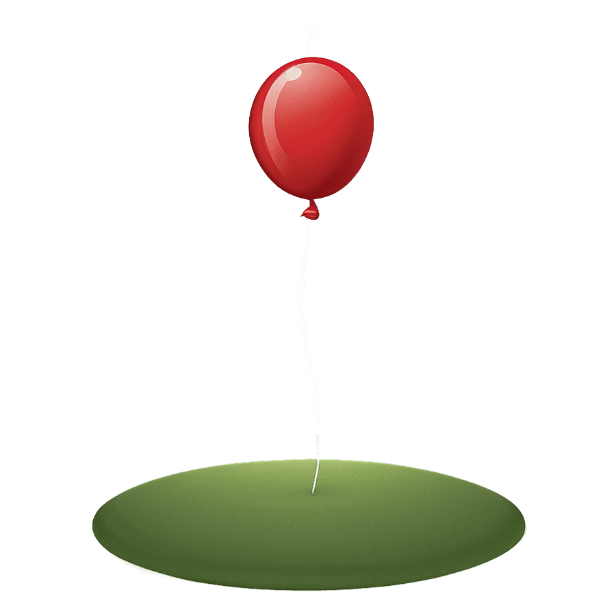 Red Dot Cartoon Balloon PNG 05252024