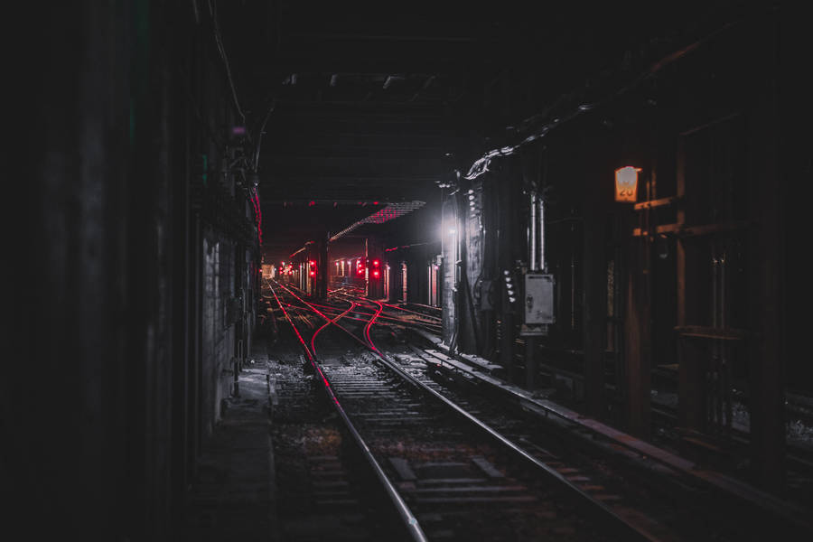 Red Black Grey Railroad