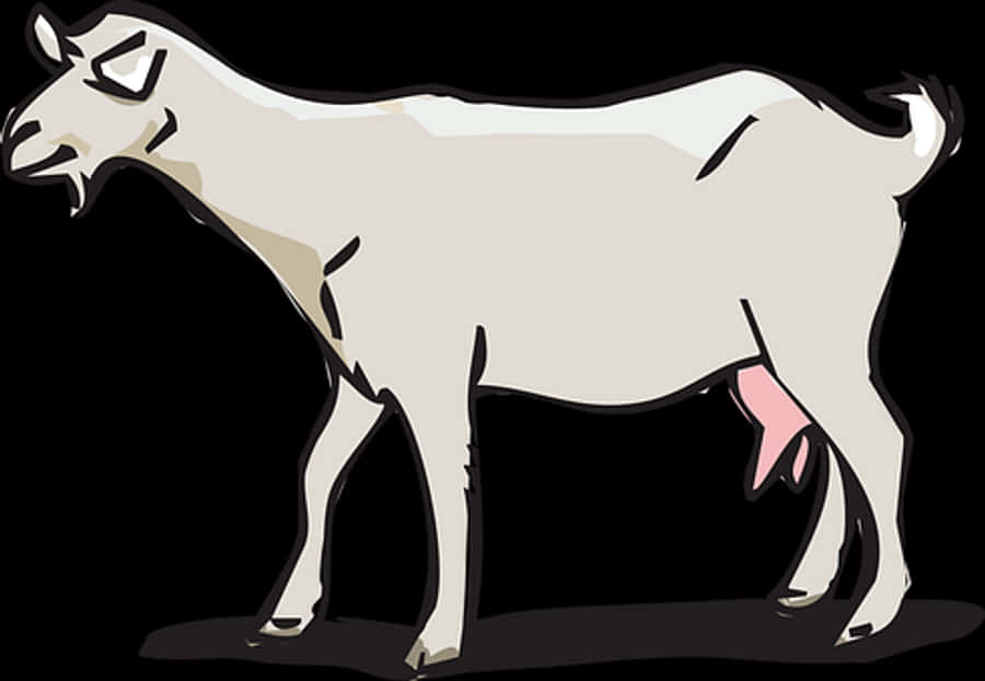 Cartoon Goat Illustration