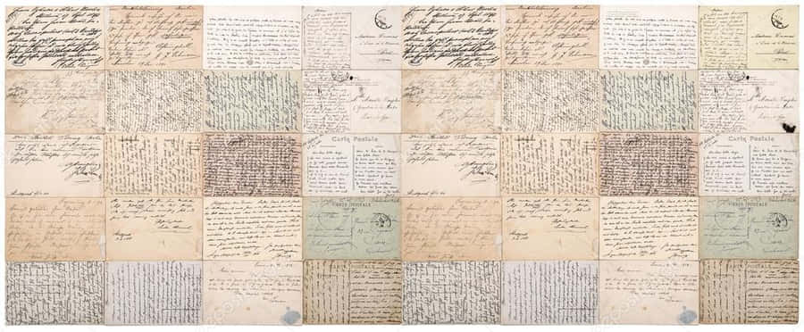 Colagem de Cartões Postais Vintage