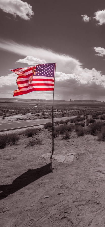Photoshopped Amerikansk Flag Kølig iPhone Tapet.