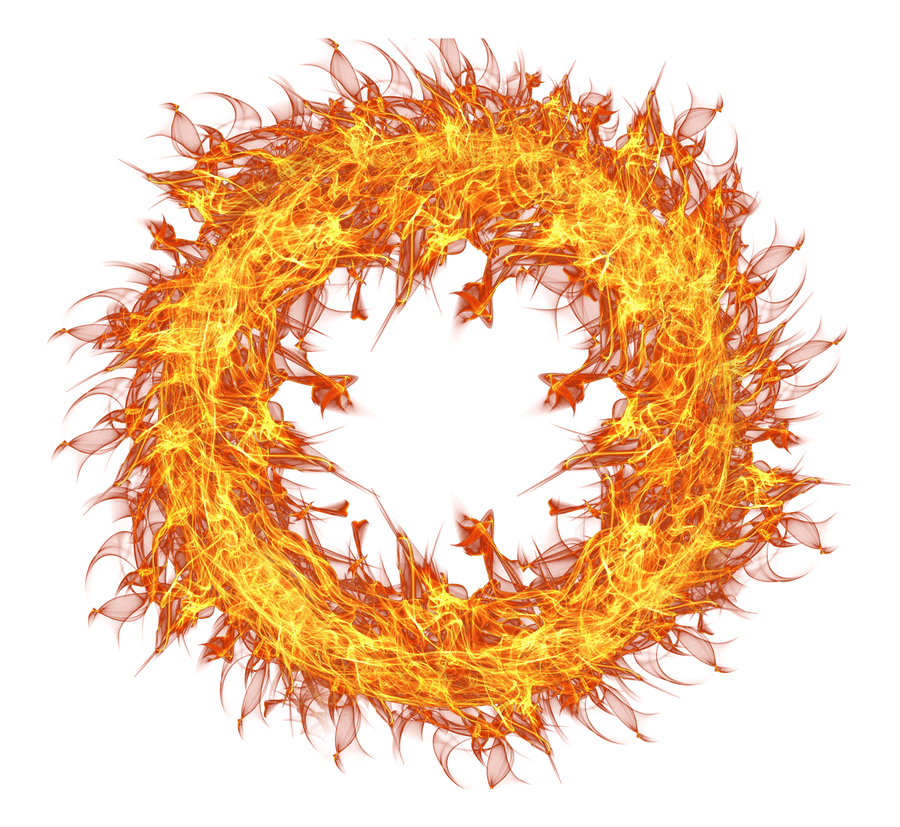 Flaming_ Circle_ Abstract_ Art