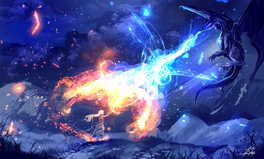 Fire And Ice Wolf