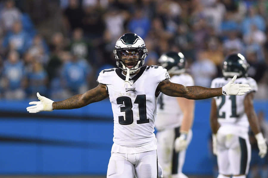 Footballspieler Jalen Mills Feier