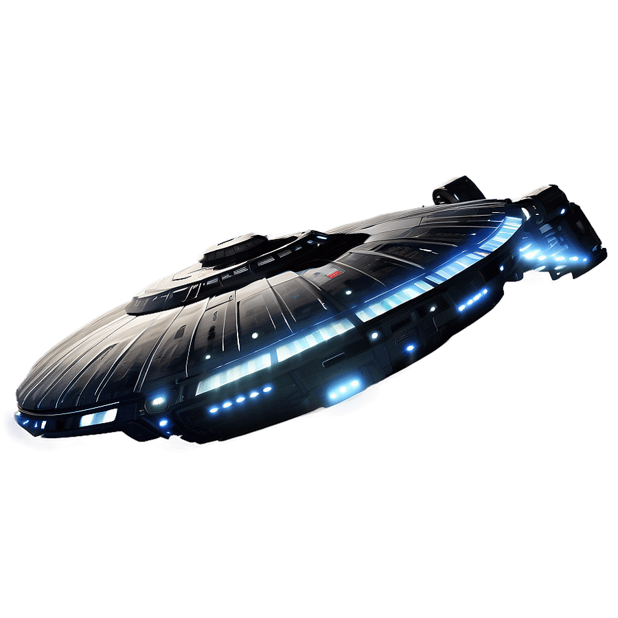 Space Ship in Galaxy PNG 2
