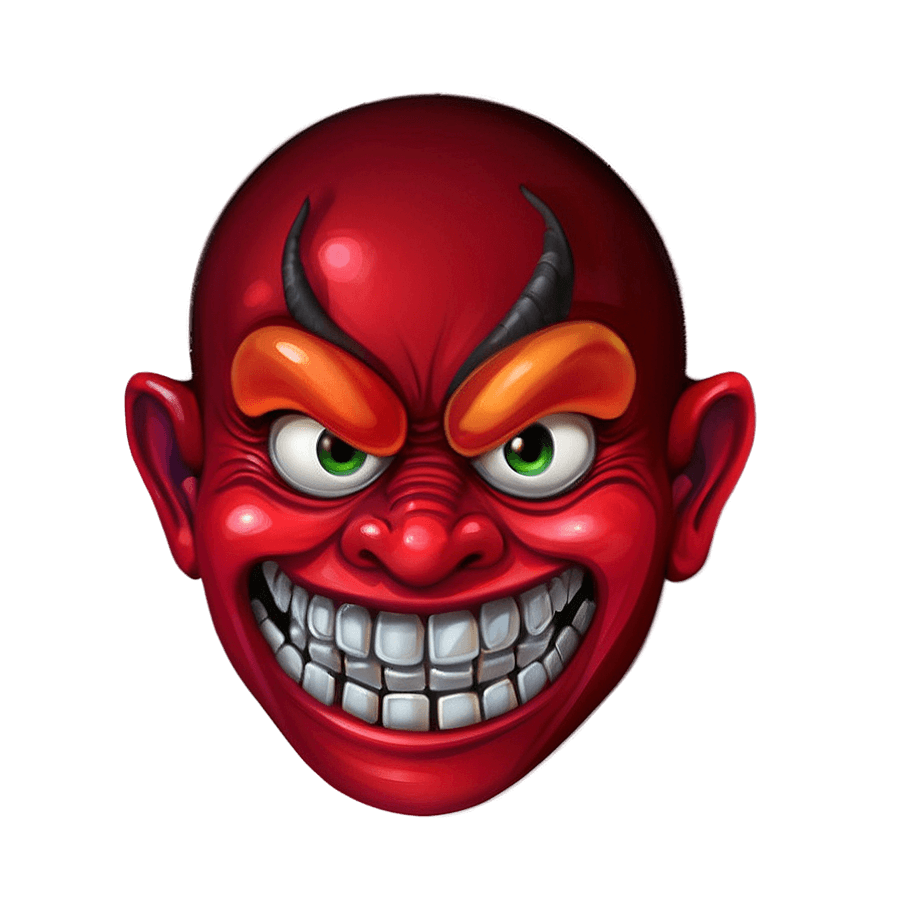 Red Demon Emoji PNG ofr70