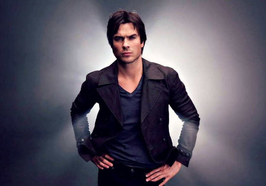 Download Ian Somerhalder As Damon Poster Wallpaper | Wallpapers.com