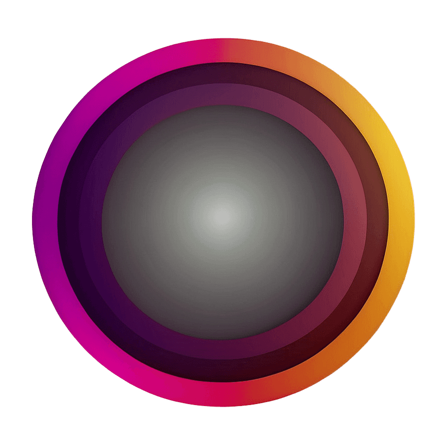Radial Gradient Circle PNG 06292024
