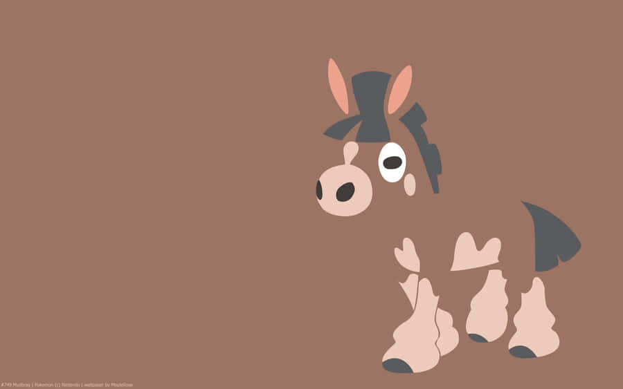 Mudbrayminimalistisk illustration.