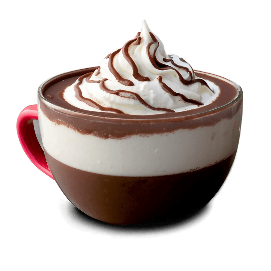 Hot Chocolate with Whipped Cream PNG rgd65