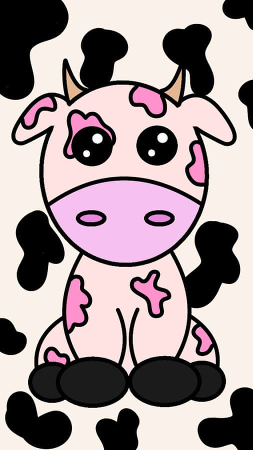 Papelde parede fofo de Vaca Kawaii 900 x 1600