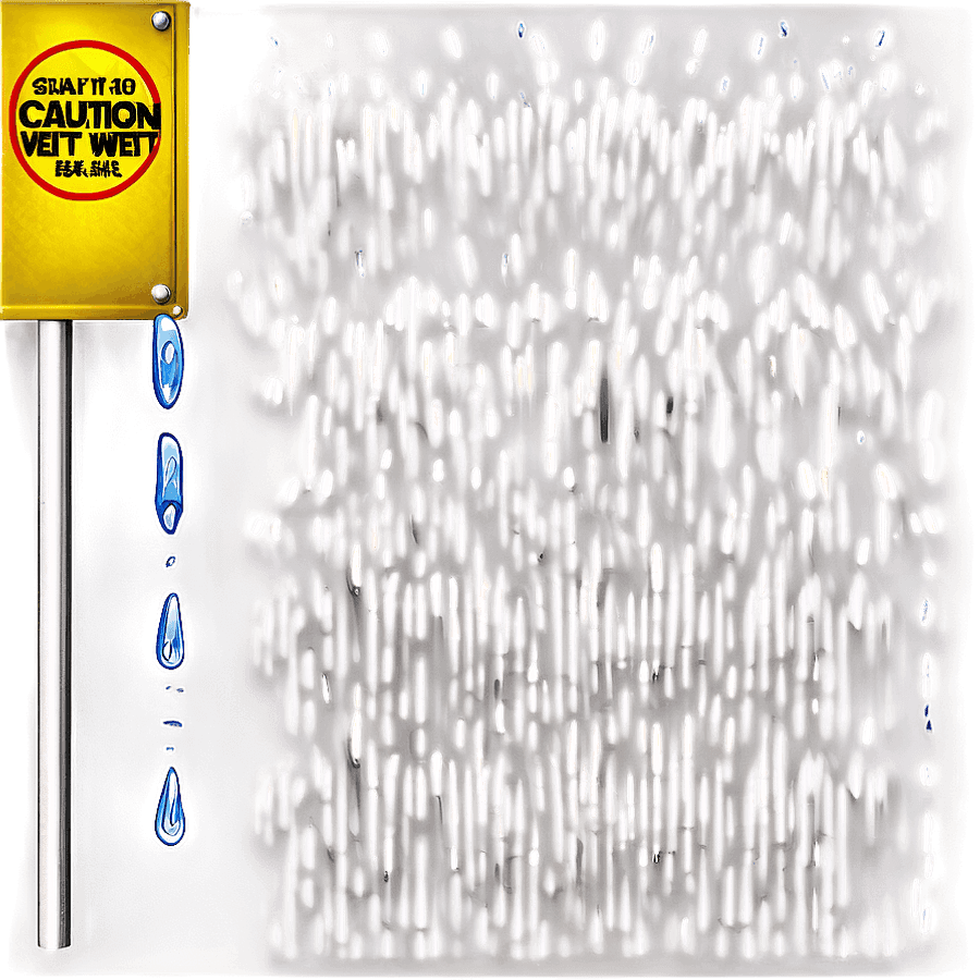 Caution Wet Paint Sign PNG vwi76