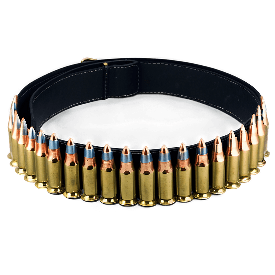 Realistic Bullet Belt PNG 06272024