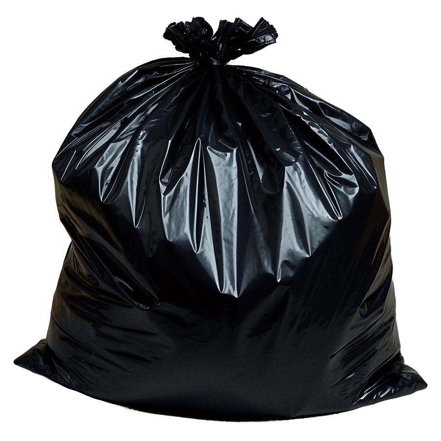 Black Trash Bag PNG elb