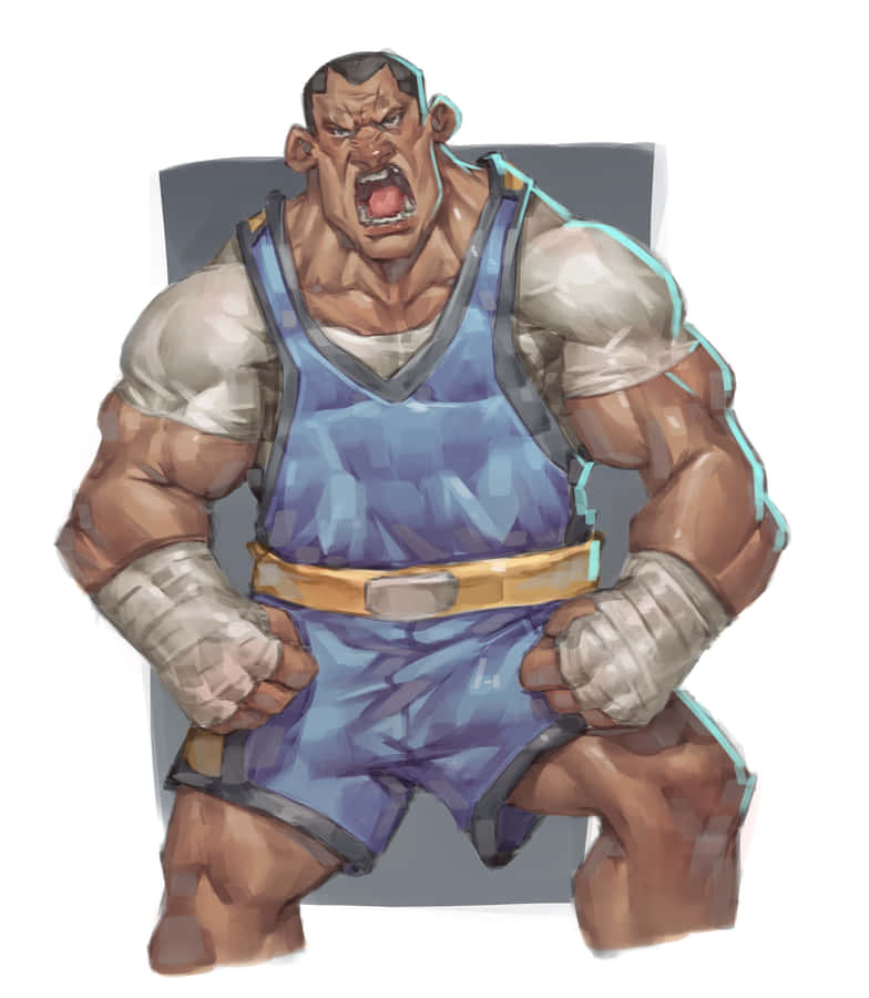 Pose de Raiva do Balrog de Street Fighter