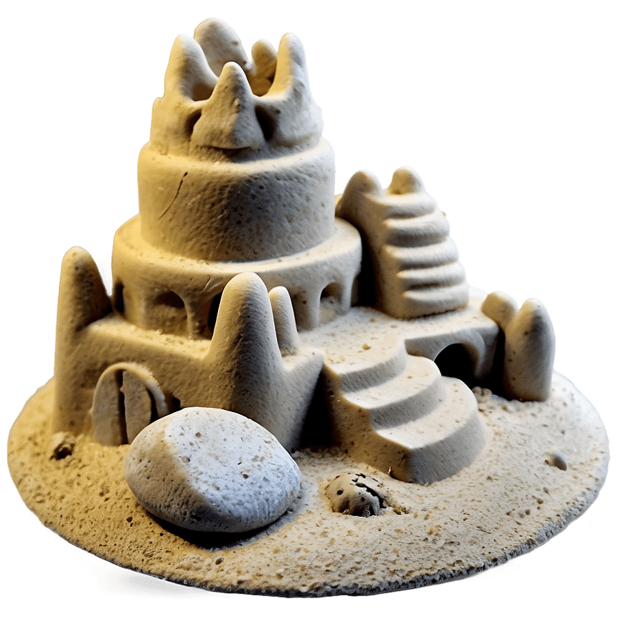 Beach Sand Castle PNG 05252024