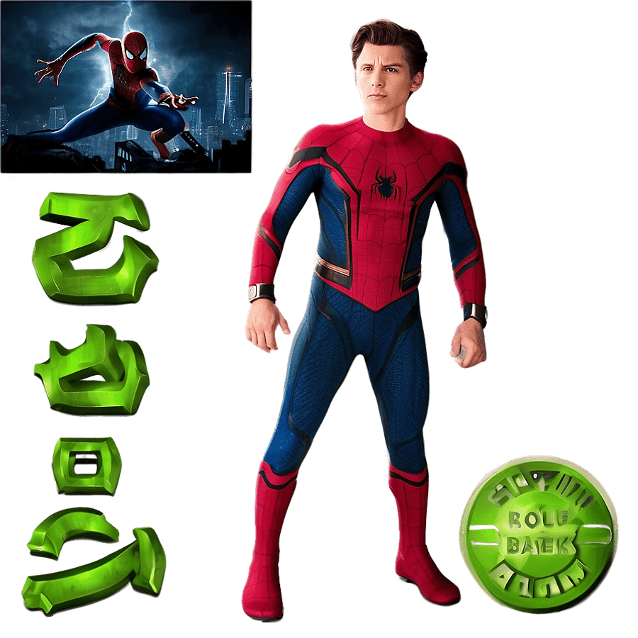 Tom Holland as Spider-Man No Way Home PNG kfn
