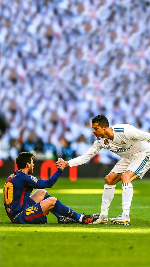 Messi Ronaldo Sportiviteit Moment 4K
