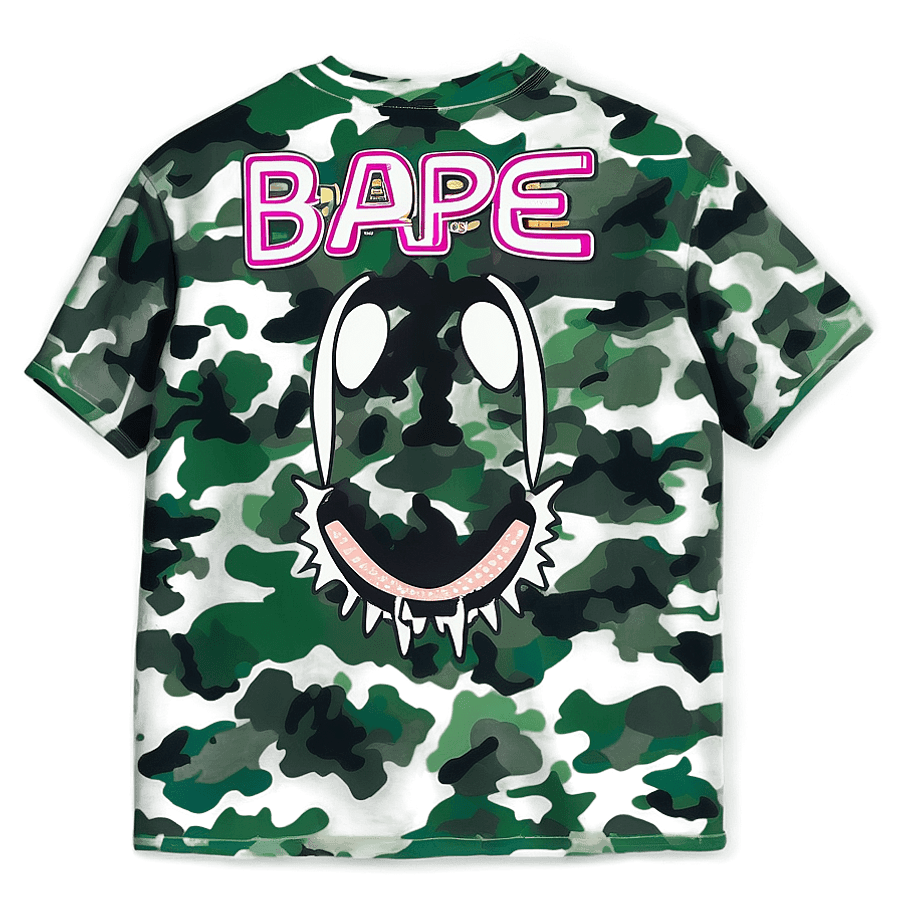 Bape Camouflage Tee PNG 06202024