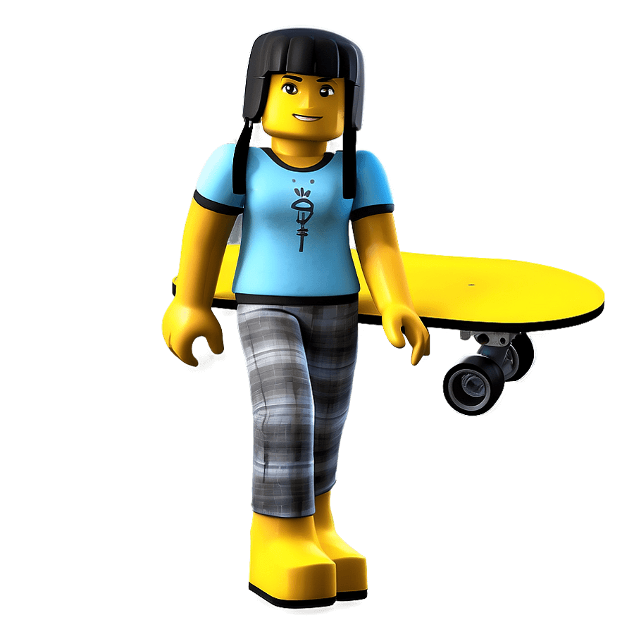 Roblox Girl with Skateboard PNG qty