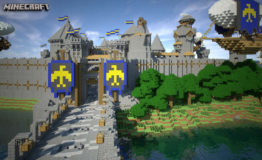 Minecraftkarta 1920 x 1174 bakgrundsbild