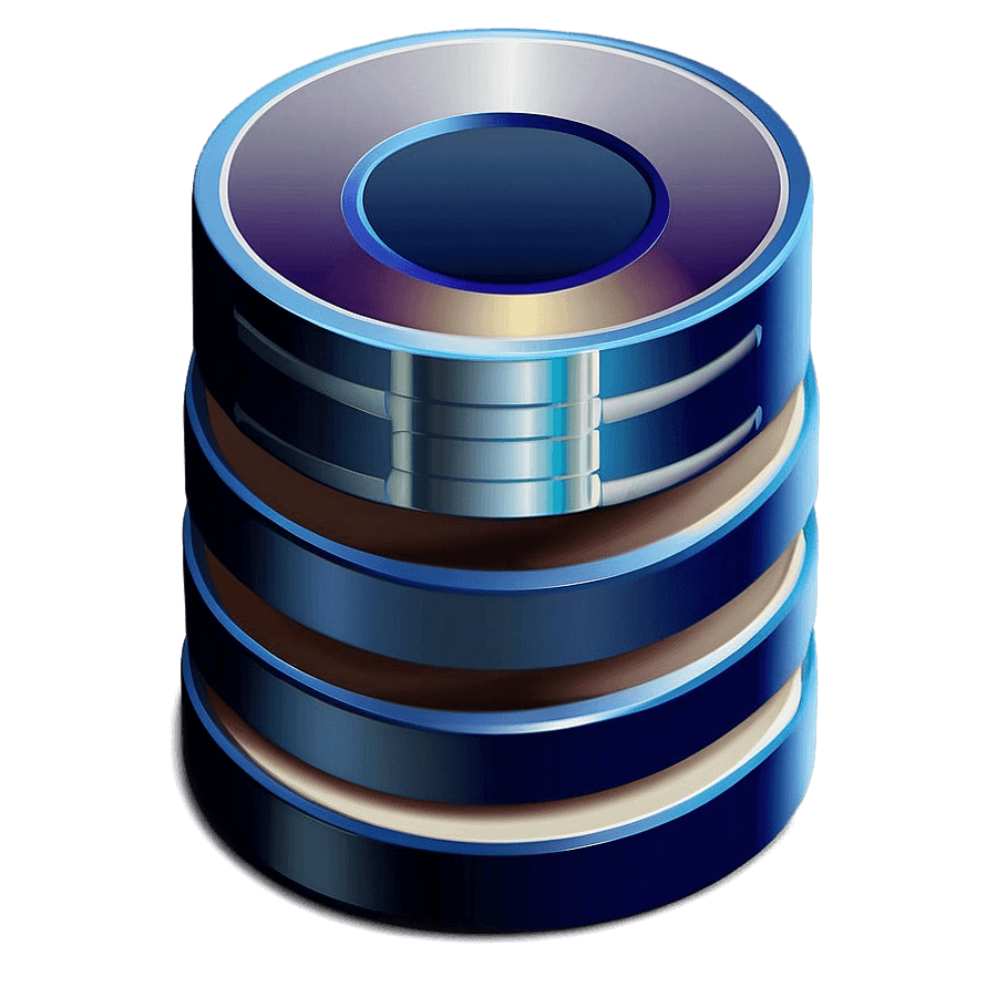 Isometric Database Icon PNG 23