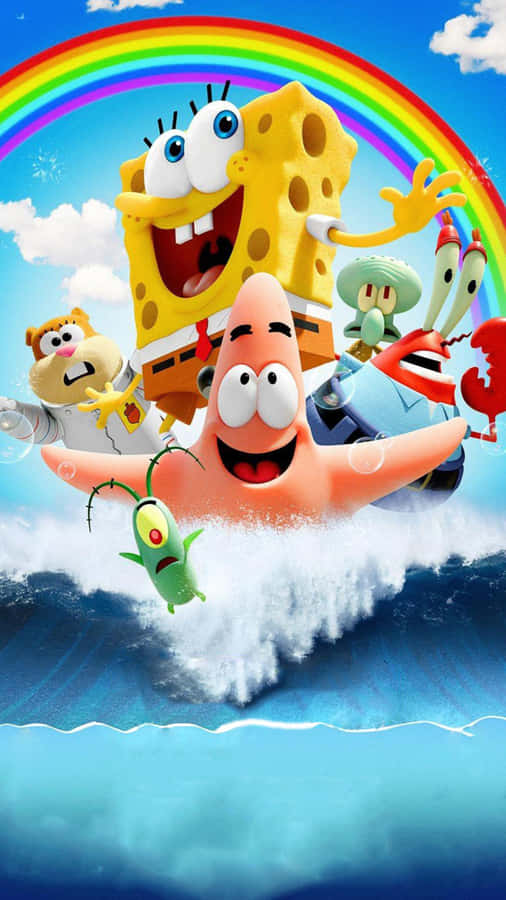 SpongebobHintergrundbild für das iPhone.