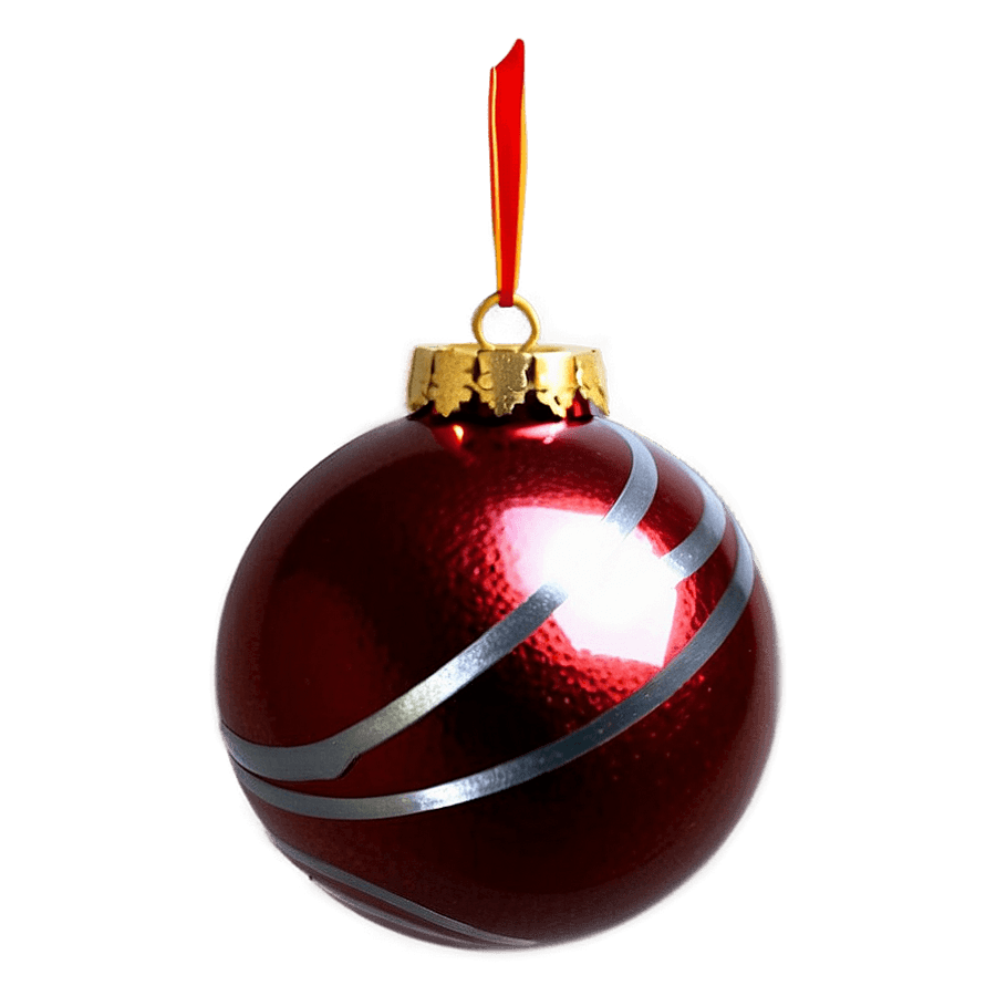 Red Glitter Ornament PNG 99