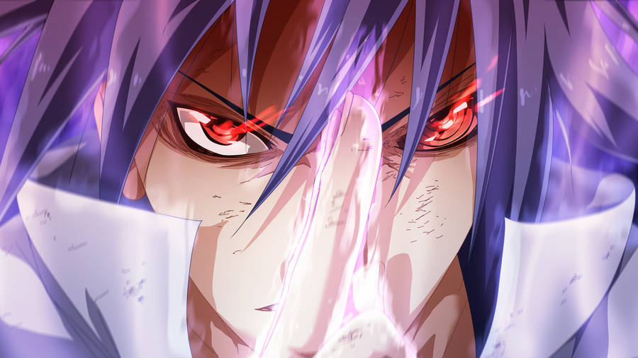 Sasuke occhi rossi 4K