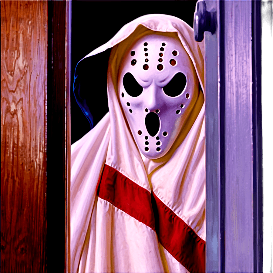Ghostface at the Door PNG tyu