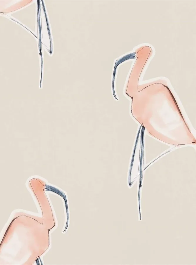 Abstract Flamingo Pattern