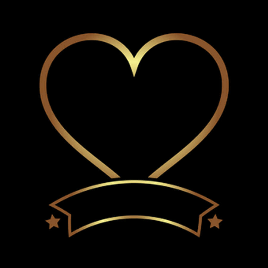 Golden Heart Logo Design