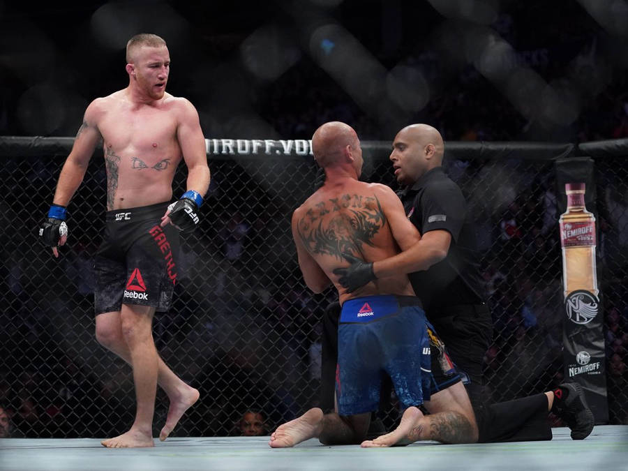 Justin Gaethje Walking Off