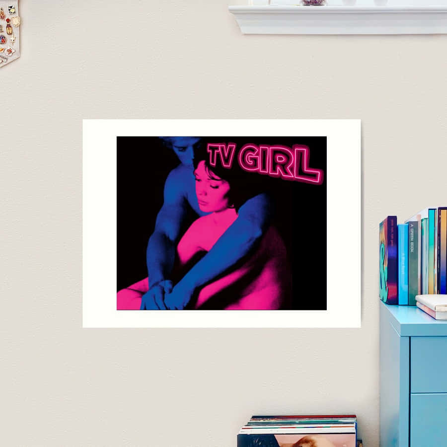 T V Girl Album Kunst Poster