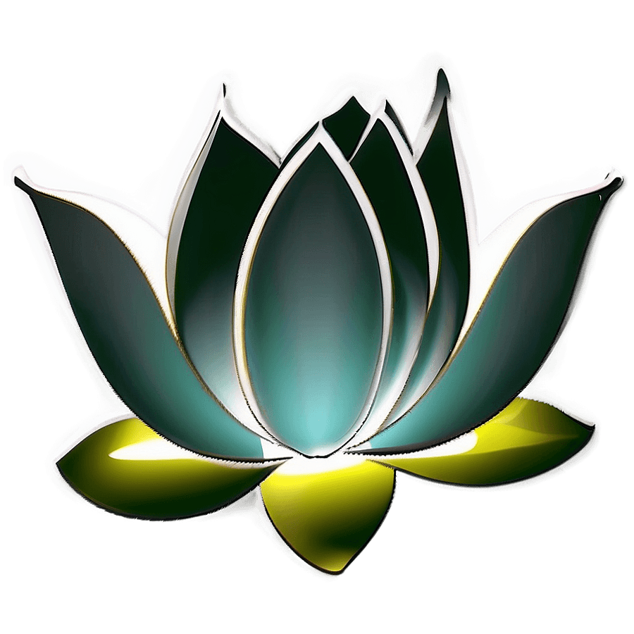 Abstract Lotus Flower PNG 4