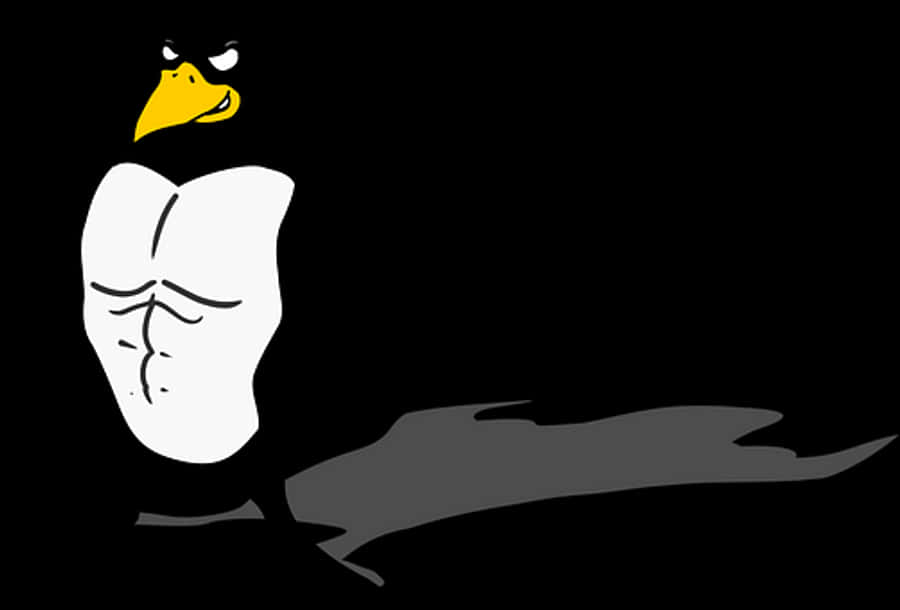 Angry Cartoon Penguin