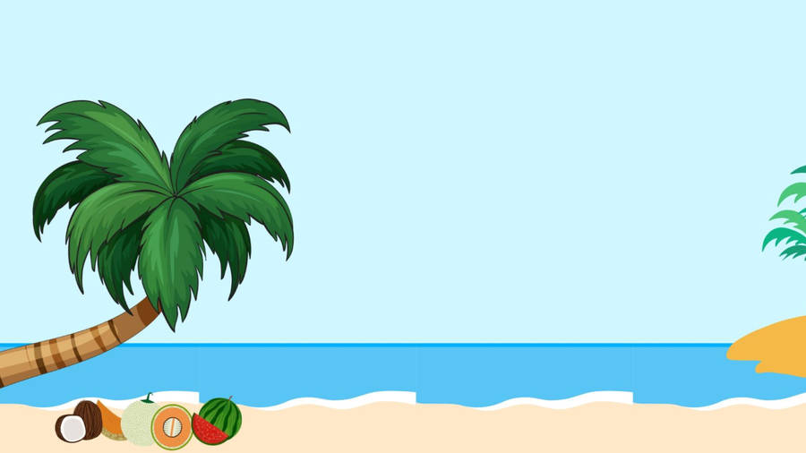 Praiacom coco e melancia
