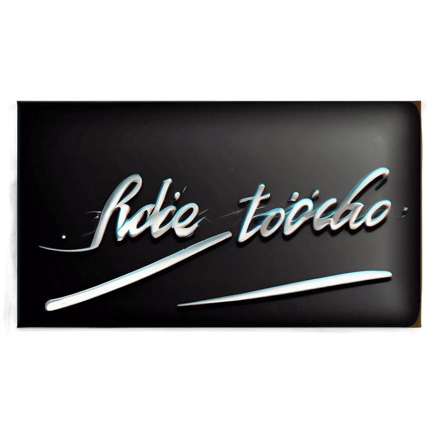 Elegant Script Signature PNG enh