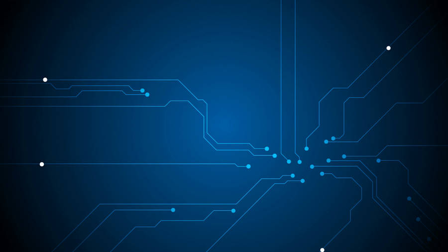 Download Information Technology Minimalist Blue Wallpaper | Wallpapers.com