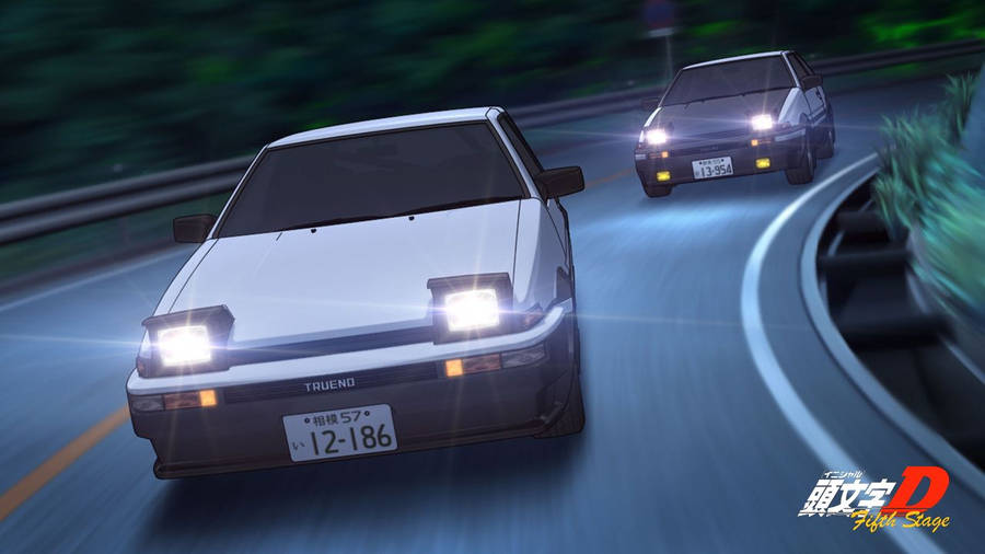 Initial D Trueno racing wallpaper