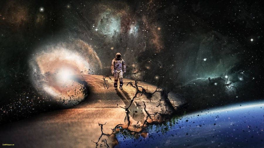 Interstellar Astronaut Ormhullvei Bakgrunner
