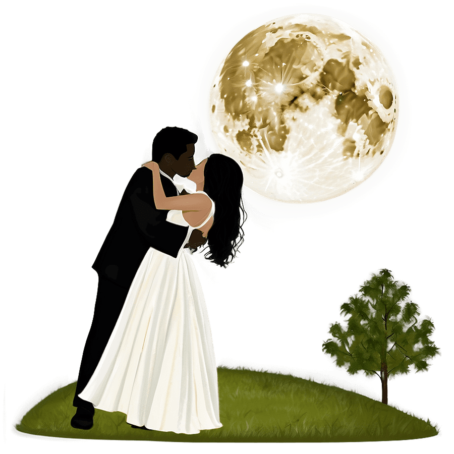 Lovers on Moonlit Night PNG 06112024