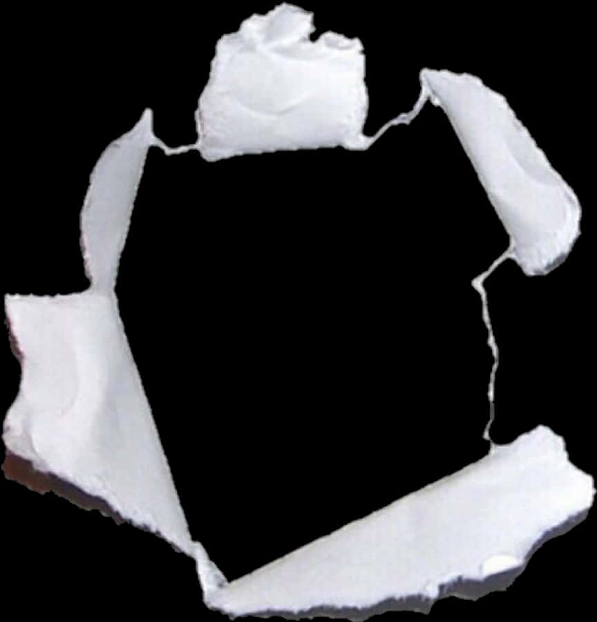 Transparent Paper Tear Png - Ripped Paper Hole Png, Png Download