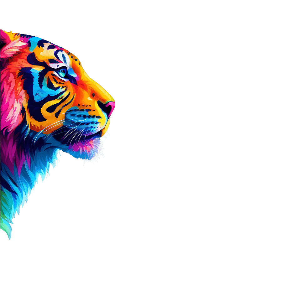Lisa Frank Tiger PNG 05242024
