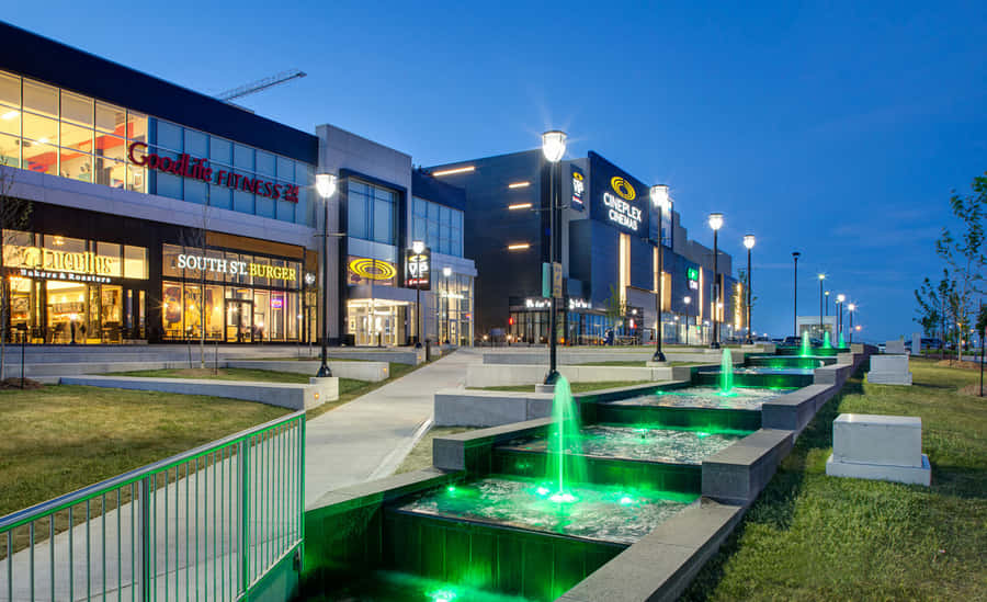 Markham Einkaufszentrum Dämmerungsansicht