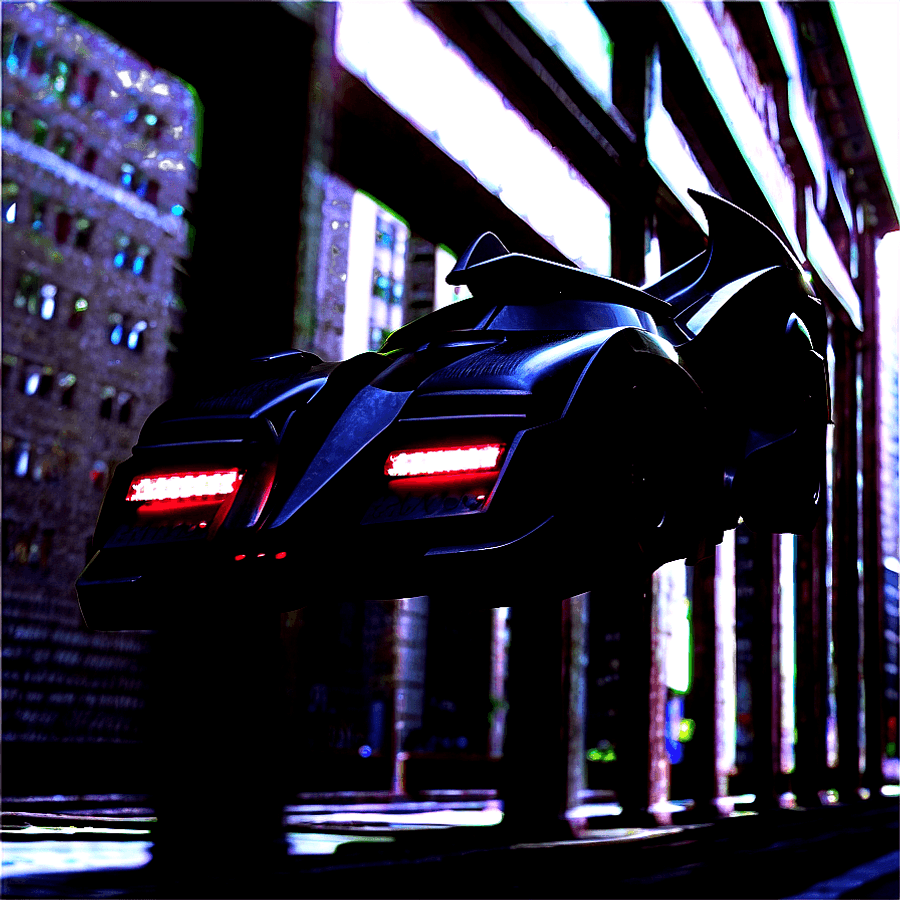 Batmobile Chase Scene PNG nbl60